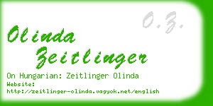 olinda zeitlinger business card